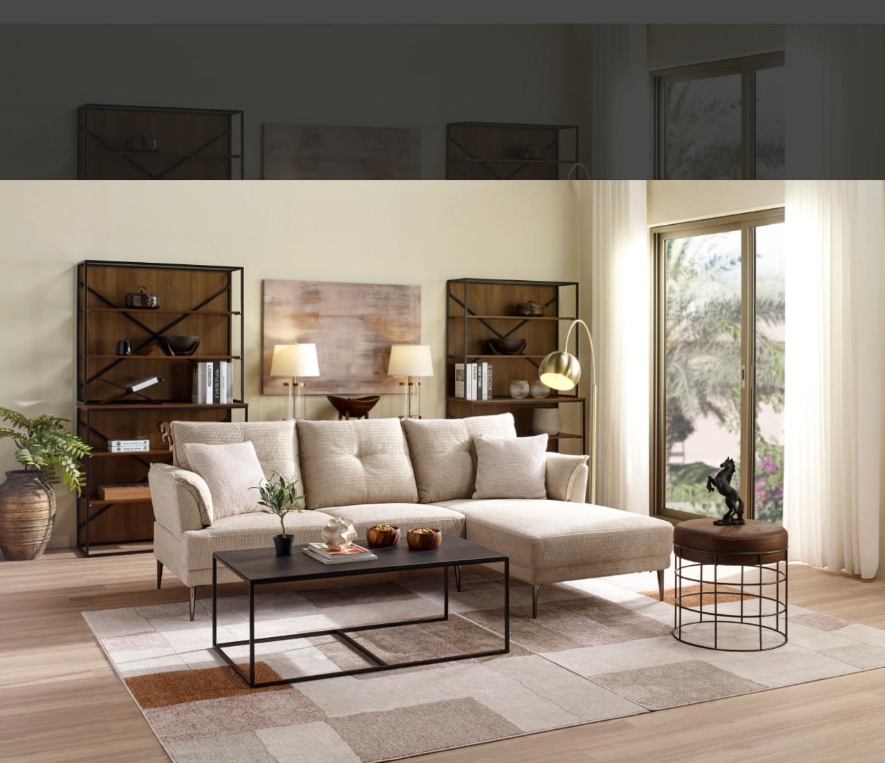 Sandstone Premium L-Shape Modern Sofa